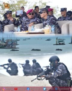 Perkuat Pertahanan Maritim, TNI AL Gelar Latihan Tempur Terpadu di Perairan Bangka Belitung