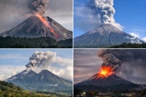 Badan Nasional Penanggulangan Bencana Perketat Pemantauan Empat Gunung Api Level Siaga
