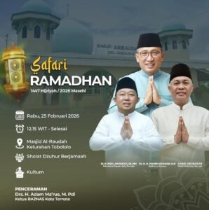 Perkuat Ukhuwah, Safari Ramadan Pemkot Ternate Libatkan Kemenag, MUI, dan Baznas