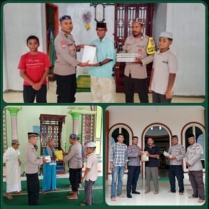 Polres Ternate Salurkan Wakaf Al-Qur’an di Pulau Moti, Perkuat Ibadah dan Harkamtibmas Selama Ramadan