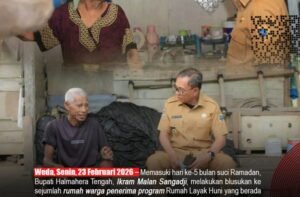 Hari ke-5 Ramadan, Bupati Halmahera Tengah Blusukan Tinjau Rumah Tidak Layak Huni di Weda