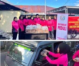 Aksi Sosial Ramadan, Polsek Ternate Utara Bagikan Takjil untuk Pengendara