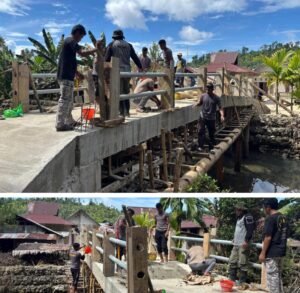 Dari Viral ke Aksi Nyata, Polda Maluku Utara Hadirkan Jembatan Merah Putih untuk Warga Salube