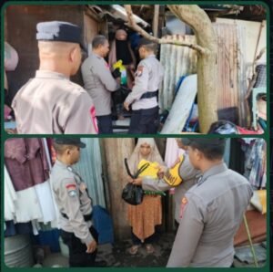 Door to Door, Polres Ternate Salurkan Bantuan dan Serap Aspirasi Warga Kurang Mampu