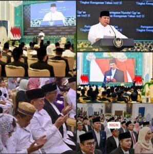 Menhan Sjafrie Hadiri Peringatan Nuzulul Qur’an Tingkat Kenegaraan di Istana Negara