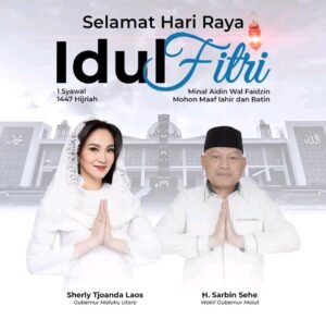 Pemprov Maluku Utara Sampaikan Ucapan Idul Fitri 1447 H, Ajak Masyarakat Pererat Silaturahmi
