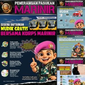 Prajurit Marinir TNI AL Diimbau Manfaatkan Fasilitas Mudik Gratis, Utamakan Keselamatan
