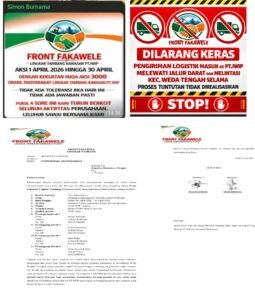Front Fakawele Lingkar Tambang Ajukan Surat Pemberitahuan Demo, 3.000 Orang Siap Boikot PT IWIP mulai 4 April hingga 2 Mei 2026