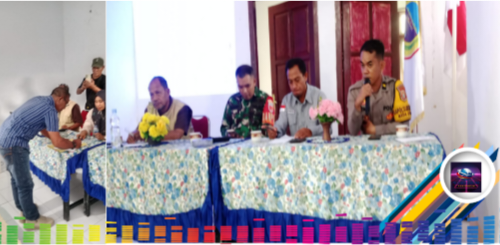 Badan Pemberdayaan Masyarakat Desa(BPMD) Halmahera tengah lakukan monitoring Pilkades di kecamatan weda utara, para calon kades hadir
