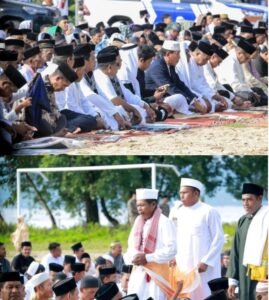 Pemkab Halteng Gelar Sholat Iduladha di Damuli, Bupati Serahkan Sapi Kurban Presiden RI