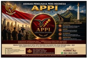 DPW APPI Sulsel Perluas Jaringan Organisasi, Rekrutmen Pengurus Dibuka untuk Seluruh Insan Pers