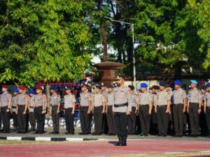 Kapolda Sulsel Pimpin Upacara Laporan Kenaikan Pangkat Personel Polri dan PNS Polri Periode 1 Juli 2026