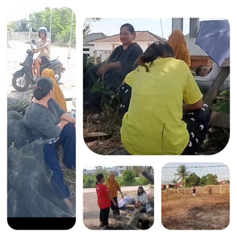 Warga RT 08 Rinding,Teluk Bayur antusiasme tinggi bangun lapangan voli untuk hari kemerdekaan