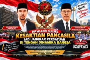 DPW APPI Sulsel: Kesaktian Pancasila Jadi Jangkar Persatuan di Tengah Dinamika Bangsa