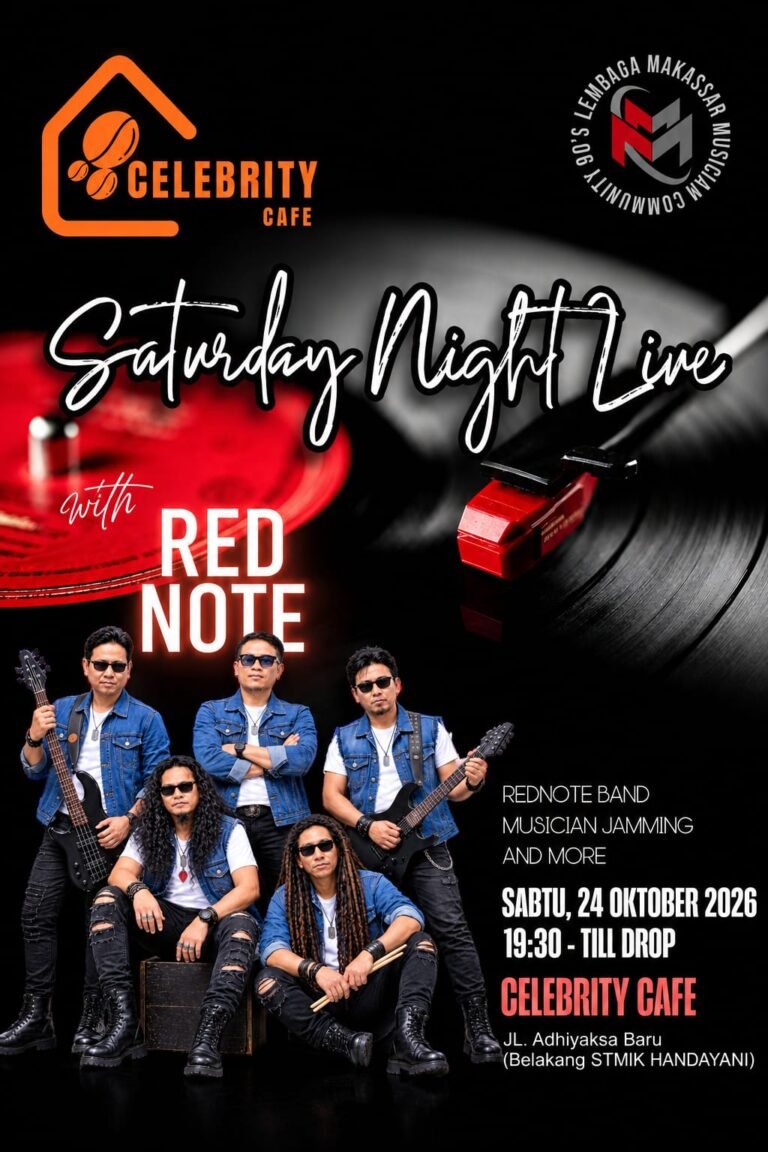 LMMC 90s berkolaborasi dengan Celebrity Cafe, Hadirkan Jamming Rutin dan Hiburan Car Free Day di Makassar