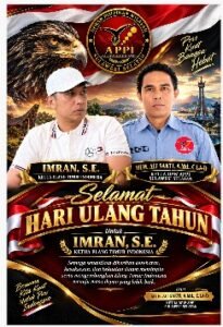 Pererat Persaudaraan, Ketua DPW APPI Sulsel Doakan Di Hari Jadi Imran SE dan Elang Timur Indonesia Terus Berkibar hingga Mendunia